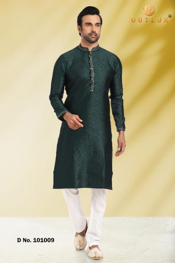 Outluk 101 Party Wear Cotton Kurta With Pajama Collection